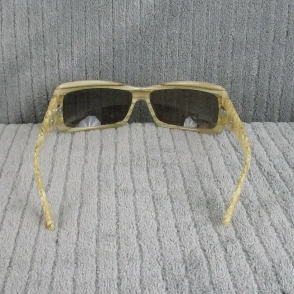 New Divine Eyewear Crush Tan Horn/Amber Sunglasses NWT Women's